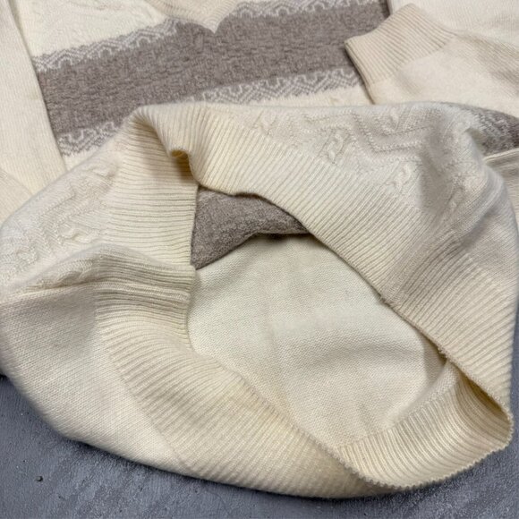 Vintage Angora Rabbit Hari Fair Isle Knit Sweater 38 Medium - Picture 7 of 7